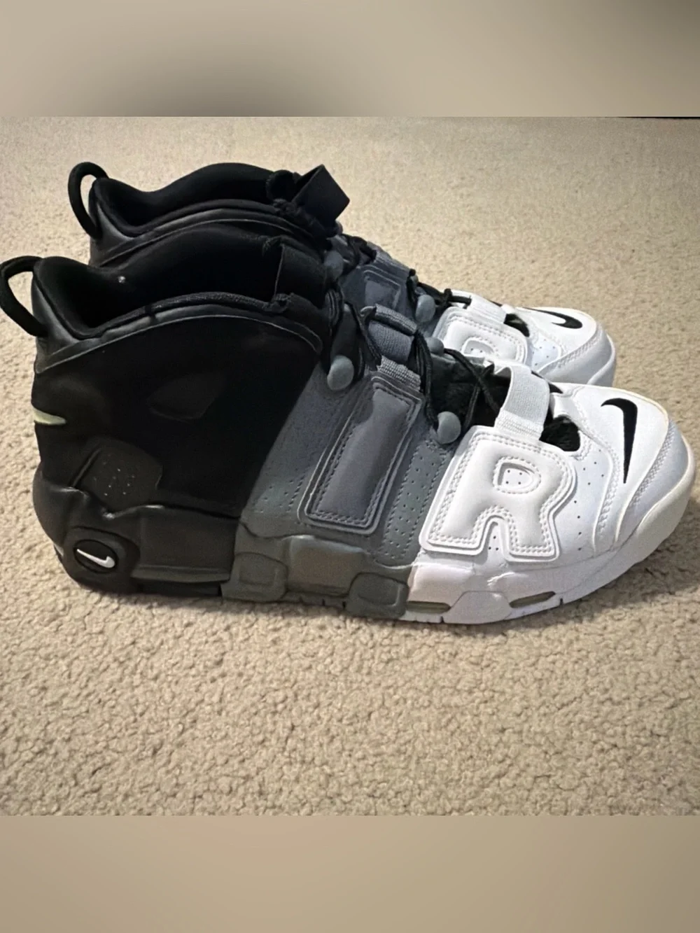 Nike Men’s Size 11 Air More Uptempo Tri-Color Sneakers Shoes Scottie Pippen NEW
